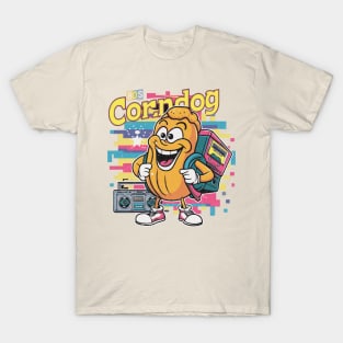 80s Gamer Corndog Retro T-Shirt